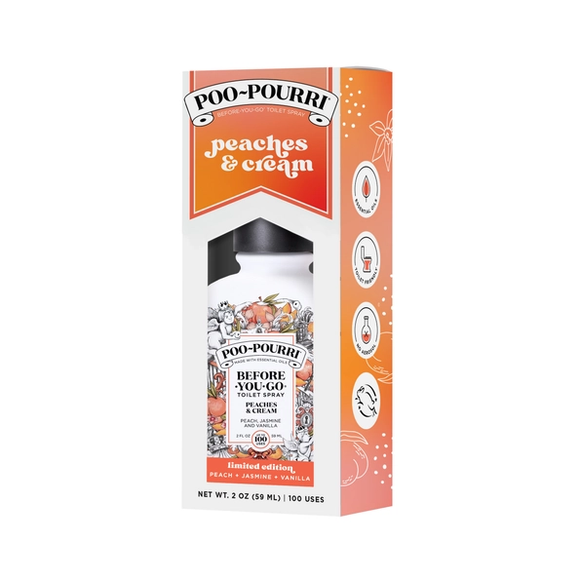 2oz Poo~Pourri Peaches & Cream