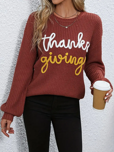 "Thanksgiving" Knit Sweater