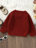 Baby Girl "Ho Ho Ho" Knit Sweater