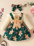 Baby Girl Gingerbread Dress Set