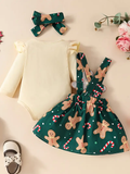 Baby Girl Gingerbread Dress Set