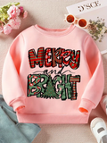 Kid's "Merry & Bright" Crewneck Sweatshirt