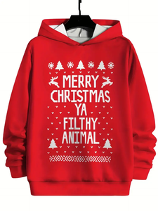 Kid's "Merry Christmas Ya Filthy Animal" Hoodie