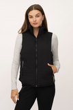 Below Zero Puffer Vest with Zipper Pockets - Black