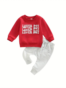 Baby Boy "Lover Boy" 2 PC Lounge Set