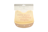 Silicone Bib Set, Cute Eyes & Chubby Thighs