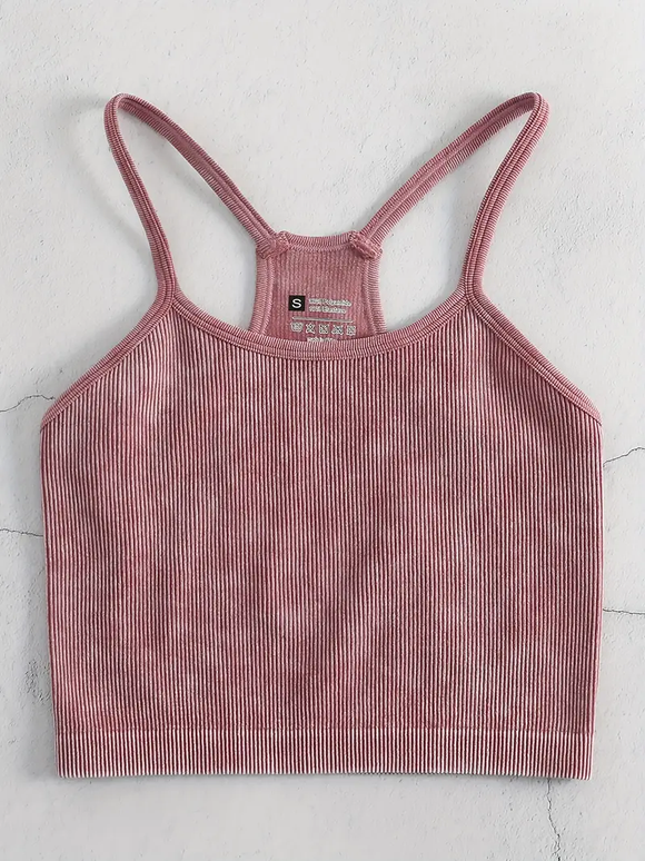 Seamless Ribbed Camisole - Pink