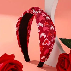 Red Heart Knot Headband