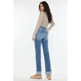 KanCan High Rise Cuffed Straight Jeans - KC20065M