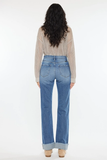 KanCan High Rise Cuffed Straight Jeans - KC20065M