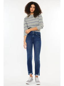 KanCan High Rise Slim Straight Jeans - KC5217TD