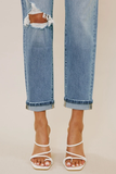 KanCan High Rise Cuffed Mom Jeans - KC9311M