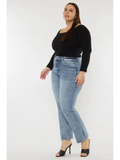 Curvy KanCan High Rise Slim Straight Jeans - KC8658M-P