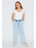 Girl's KanCan High Rise Wide Leg Jeans