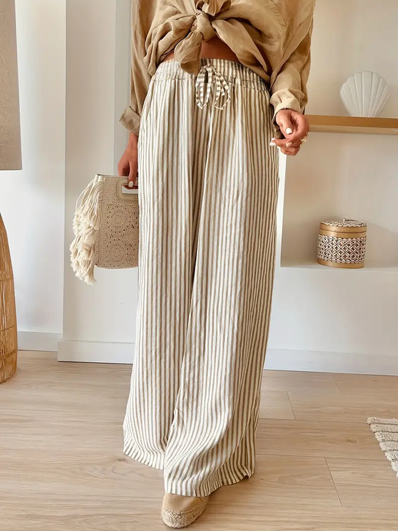 Striped Wide Leg Pants