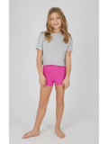 Girls Super Soft T Shirt, Leggings, Flare - 3 PCS SET: Gray/Pink/Black