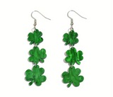 Dangle Shamrock Earrings