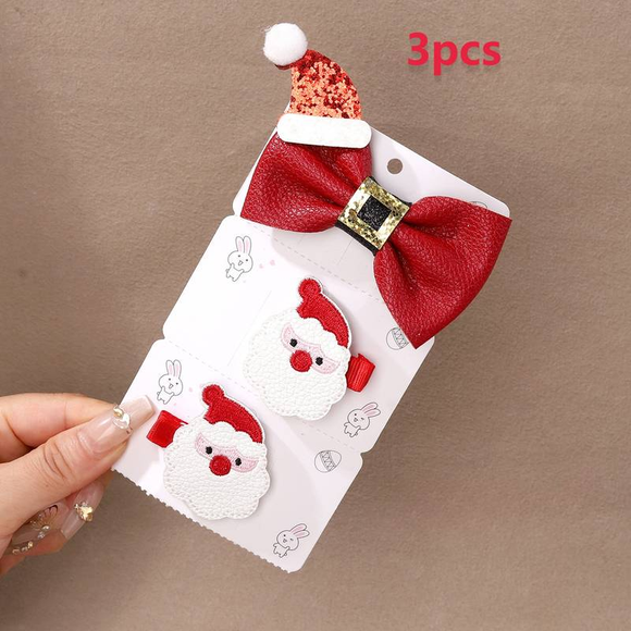 3 PC Holiday Clip Set - Santa