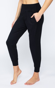 Women's Brush Inside Jogger - Black