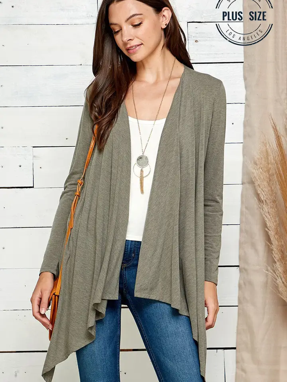 Curvy Soft Drape Cardigan