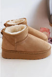 Kids Ankle Length Faux Fur Lining Boots