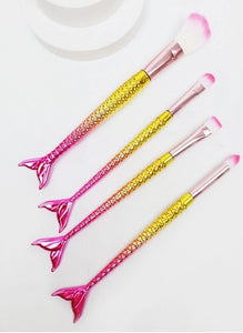 Mermaid Tail Makeup Brush Set