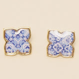 Portuguese Moroccan Tile Earrings