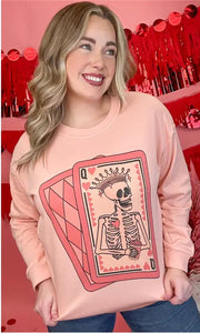 Queen of Hearts Graphic Sweatshirt