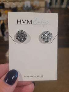 Volleyball Stud Earrings