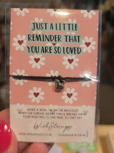 "You Are So Loved" Bracelet - Wish Strings