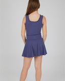 Girls Ruffle Tank And Ruffle Crossover Skort - Set