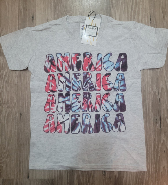 Youth America Tie Dye Graphic Tee