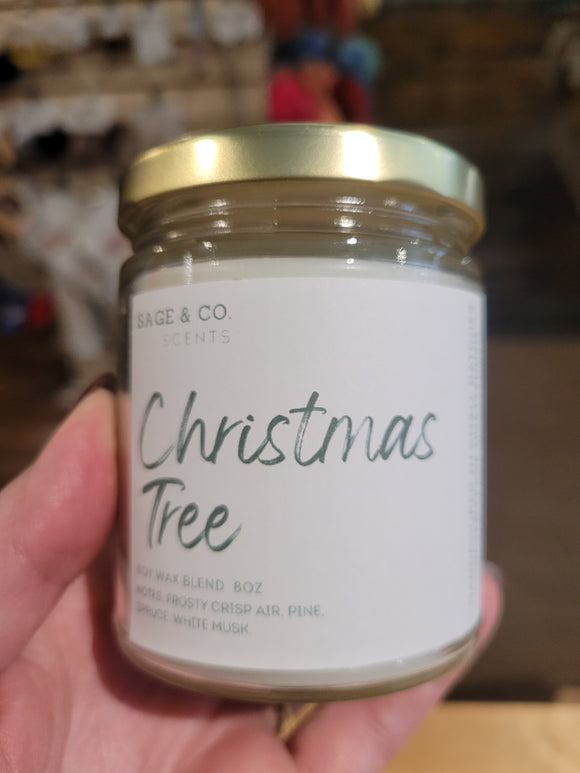 Christmas Jar Candle 8 oz. | Christmas Tree