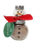 2 Stack Glass Jar - Snowman Cocoa Set