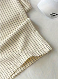 Women's Lightweight Wide Leg Striped Pants