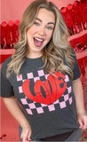 Checkerboard Love Graphic T-Shirt