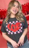 Checkerboard Love Graphic T-Shirt