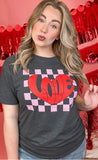 Checkerboard Love Graphic T-Shirt