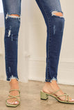 KanCan Mid-Rise Distressed Skinnies
