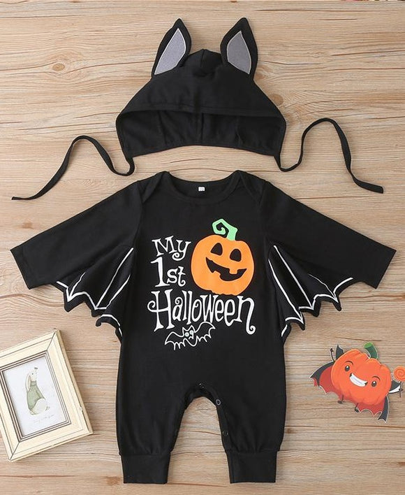 Baby Boy Halloween Bat Bodysuit