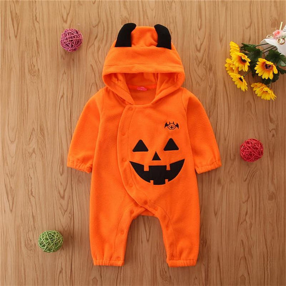 Baby Boy Pumpkin Jumpsuit