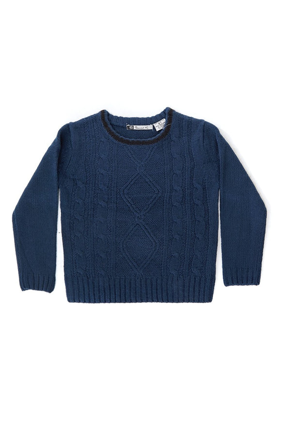 Boy's Blue Uniform Sweater