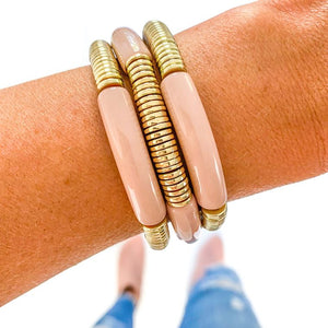 Blush Bamboo Bracelets