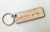 Engraved Wooden Keychain