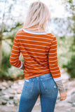 Colorblock Ribbed Long Sleeve