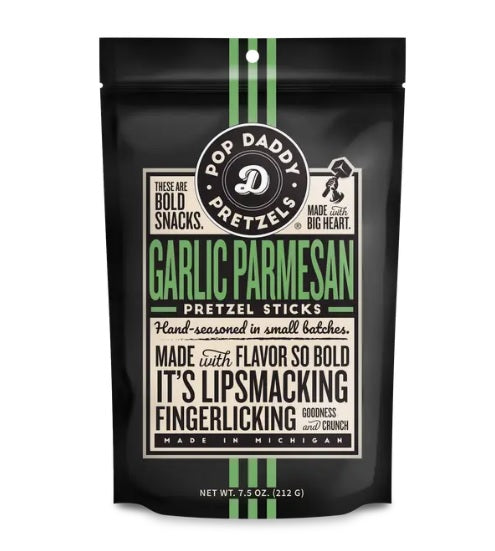 Pop Daddy Pretzels - Garlic Parmesan