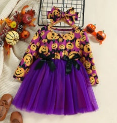 Toddler Pumpkin Tulle Dress