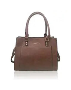 Haidee Front Pocket Tote Bag - Red Brown